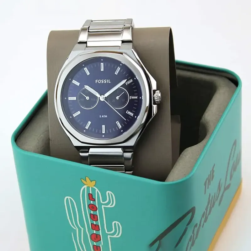 Fossil Evanston Chronograph Blue Dial Men’s Watch- BQ2610